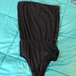 Charcoal grey bodysuit
